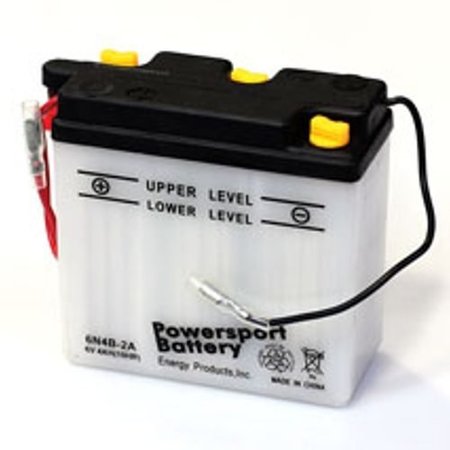 ILC Replacement for Battery 6n4b-2a Power Sport Battery 6N4B-2A POWER SPORT BATTERY BATTERY